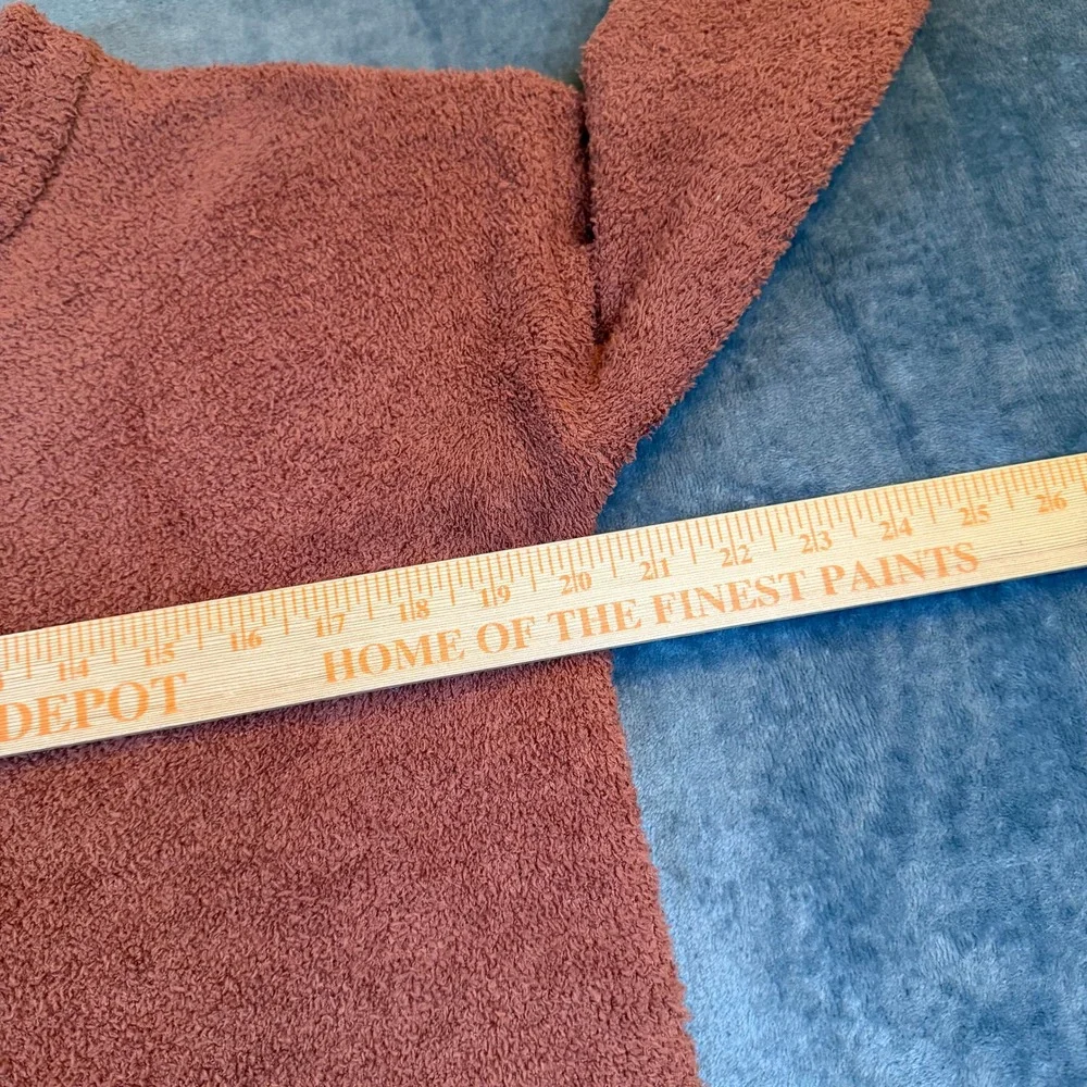 Rachel Zoe Boucle Knit Sweater Womens Small Rust Orange‎ Crewneck Relaxed Fit